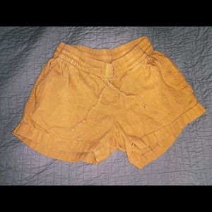 LIKE NEW yellow soft shorts